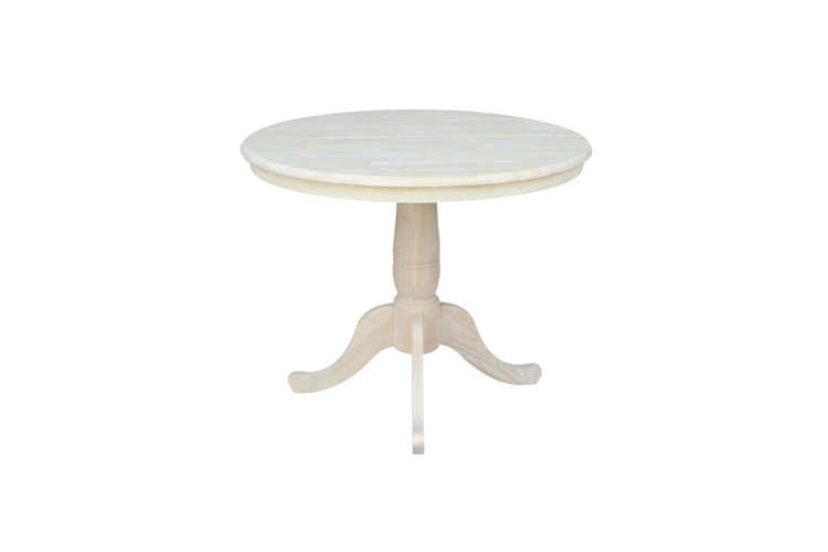 Overbay Extendable Rubberwood Solid Wood Dining Table