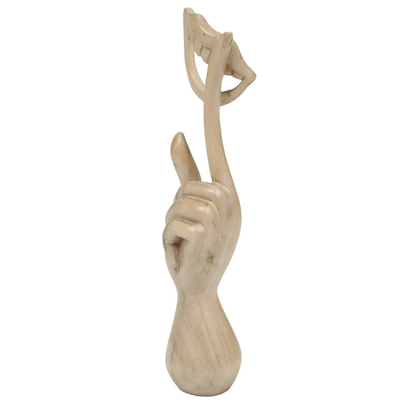 Sculpture en bois faite à la main Latitude Run®
