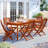 Anautica 6 - Person Eucalyptus and Teak Solid Wood Patio Dining Set Rectangular Table