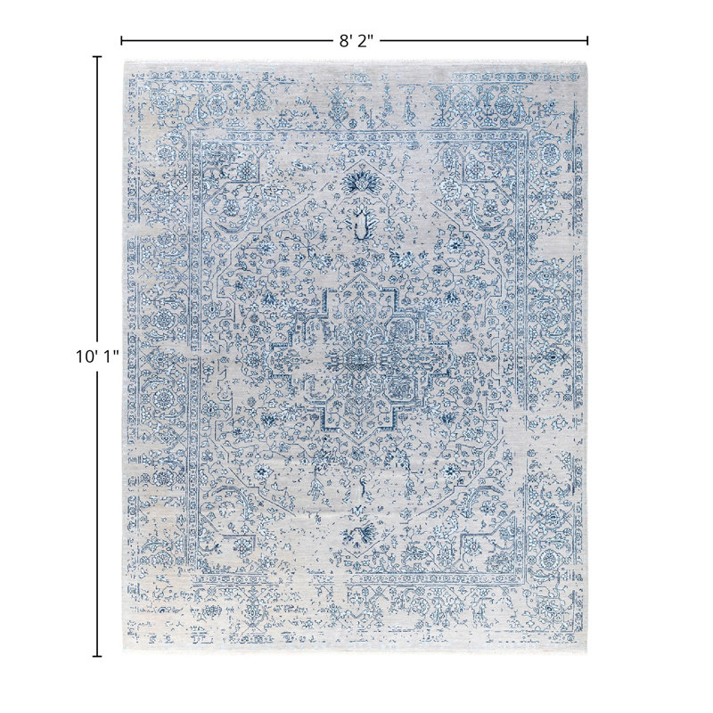Overdyed One-of-a-Kind 8' 2" X 10' 1" Hand Knotted Area Rug