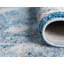 Tapis bleu / doré Rosamonde-31821372