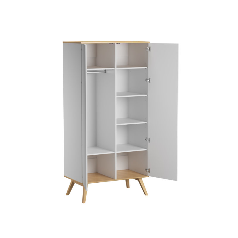 Horta 2 Door Wardrobe, White