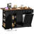 51.2" Kitchen Island with Power Outlet & Drop Leaf, Farmhouse Rolling Kitchen Cart with Trash Storage Cabinet-2091078286