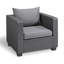 Chaise de patio avec coussins sunbrella Halloran-27407364