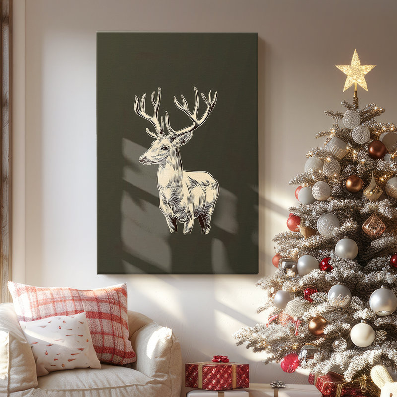 Twilight of Quiet Carol - Toile tendue avec châssis de qualité supérieure, H 12 po x l 8 po