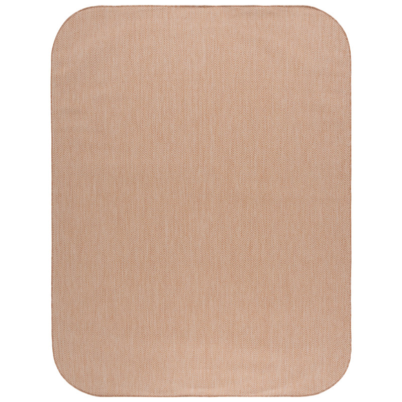 Arneshia Beige Indoor/Outdoor Area Rug, Rounded Rectangle 8' x 10'