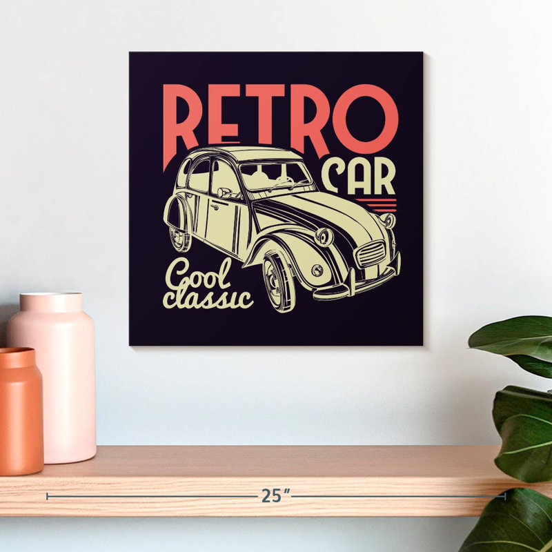 Voiture rétro classique Mehar Cool, H 16 po x l 16 po