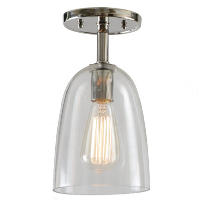 Baptiste Glass Semi Flush Mount
