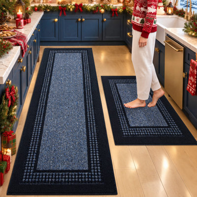 Vintage Stain Resistant Kitchen Runner Rugs