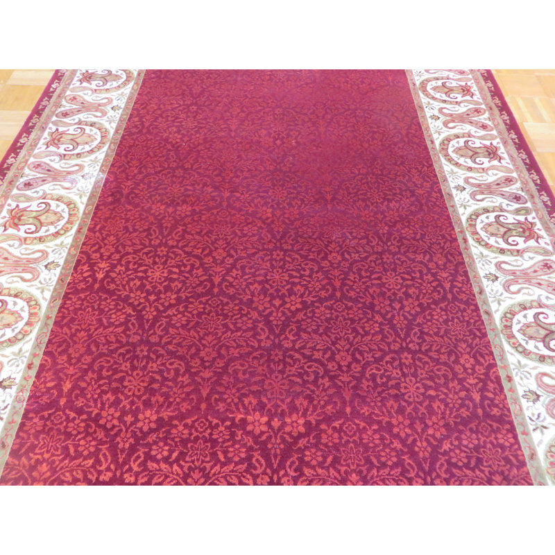 Tapis de zone en laine 5 pi 6 po x 7 pi 6 po one-of-kind noué la Sylvie