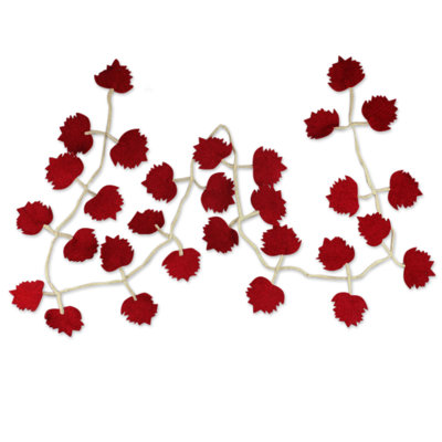 Guirlande fantaisie rouge 9 pi 4 po