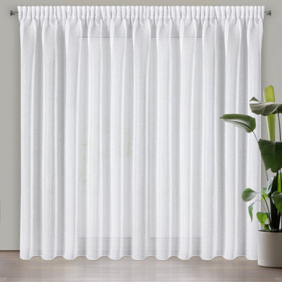 Octavio 100% Polyester Sheer Curtain Single Panel