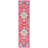 Felty Oriental Fuchsia / Blue Area Rug-764142997