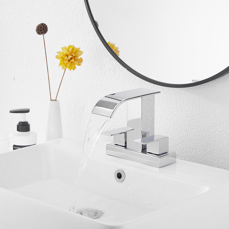 Robinet de salle de bain Centreset, Chrome poli