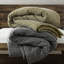 3 pièces de couette pour lit double / grand délavé gaufré, brillant, toutes saisons, fermeture à boutons 100% coton, texture spéciale,