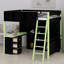 Lit mezzanine en bois avec bureau-1631314618