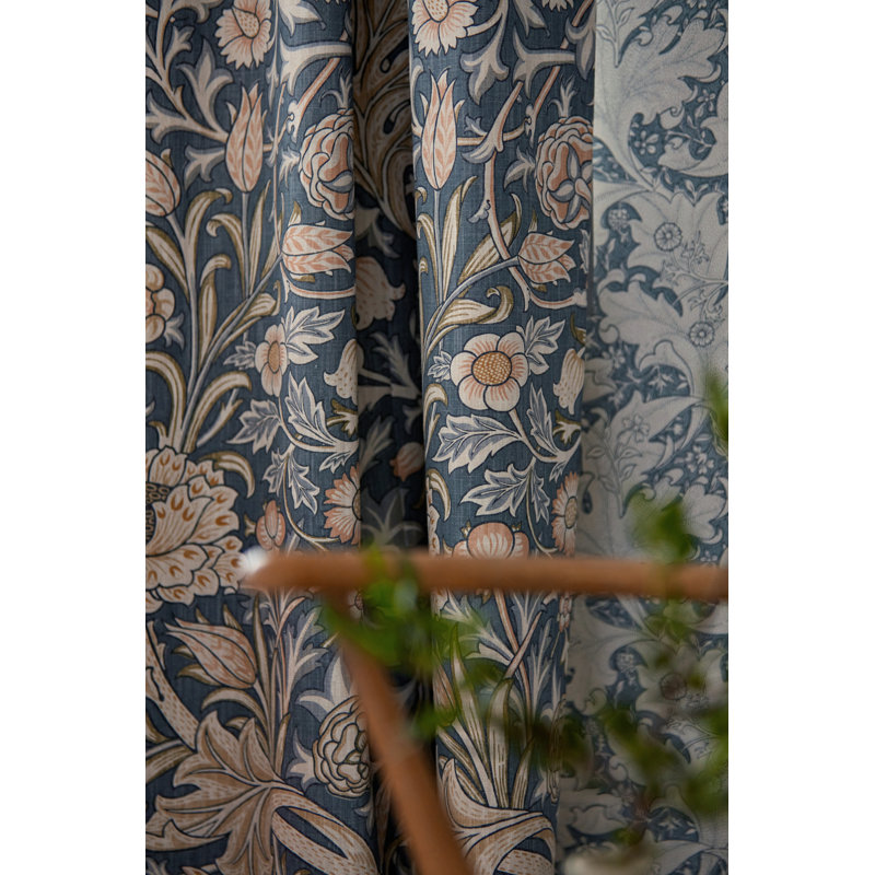 Emery Walker's House Trent Fabric, Madder/Webb's Blue