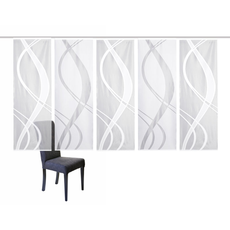 Mccrae Semi Sheer Curtain Panel Pair, Width 57 x Drop 175 cm