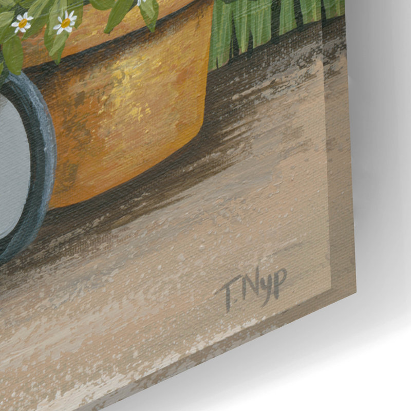  «Wagon and Tools» par Tanya Nyp, art mural en verre acrylique, 24 po x 16 po, H 16 po x l 24 po