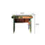 Bureau 36,22 "en bois massif rétro vert