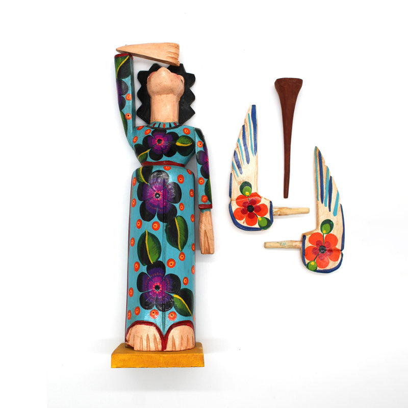 Angel With Trumpet - Wooden Figure