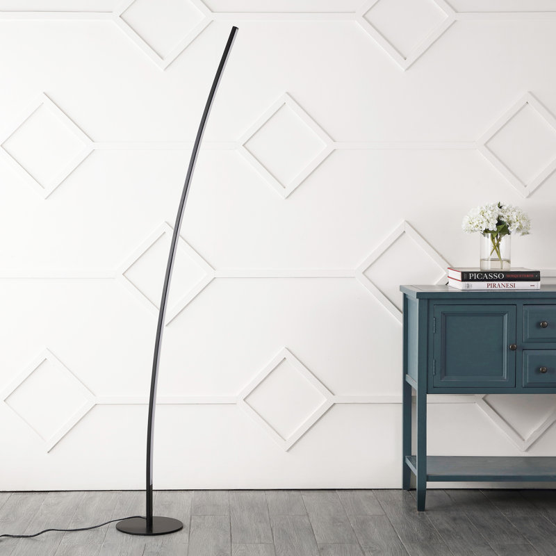Malthe 71'' Black LED Novelty Floor Lamp