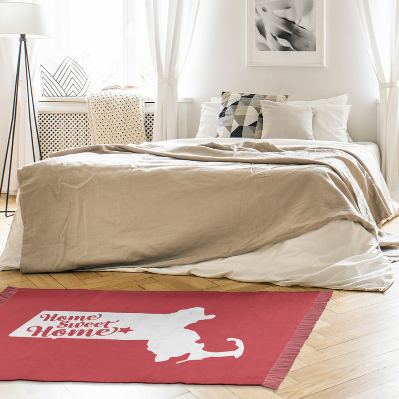 Tapis de zone rouge worcester pour la maison