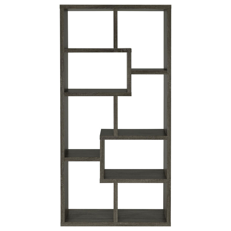 Bibliothèque à 8 tablettes, Gris