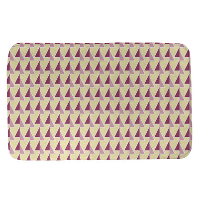 Shifted Arrows Pattern Rectangle Non-Slip Geometric Bath Rug