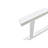 Outdoor White Patio Bench - Metal Frame With And Armrest, Strong Rustproof, , For 2-3 Persons, Easy Installation Rest Back Arm Supports, Rust-, Holds People, Setup
