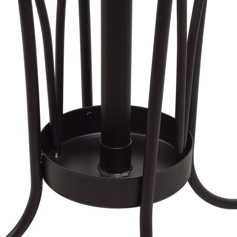 Freestanding Coat Rack With Umbrella Stand And 8 H Steel Freestanding Coat Rack, Brown