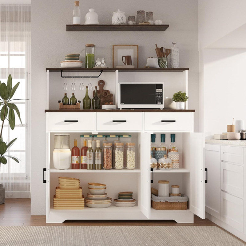 49.4cm Kitchen Pantry, White