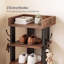 Shoe Rack Storage Organiser 9 Tier Industrial Shoe Shelf Adjustable Brown
