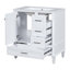 Meuble-lavabo moderne avec lavabo, 1 porte à fermeture douce et 3 tiroirs-437294683