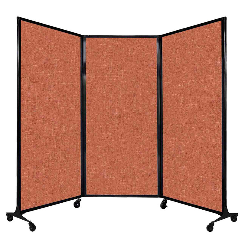 Cloison portable QuickWall, Papaye, 70"H x 100"L