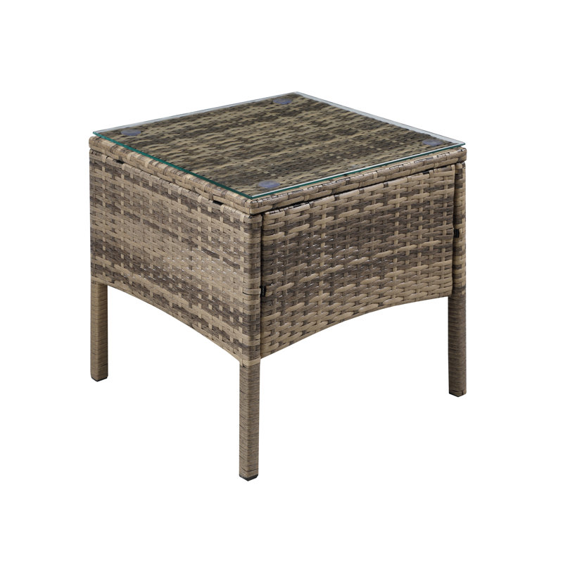 Saltspring 2 Seater Rattan Conversation Set, Yellow, Yellow