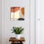 Key box for home, Opens to the right, 30x30x5, White, Abstraction full of warm shades, 