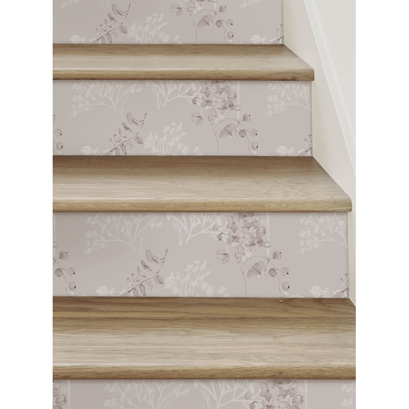 Montant d'escalier en vinyle Breezy Blooms, H 6 po x l 48 po, Gris