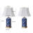 24" Ceramic Dimmable Table Lamp Set with USB Ports & Type C