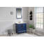 Ensemble de meuble-lavabo simple 29,5 po avec miroir Laceymae-652984177