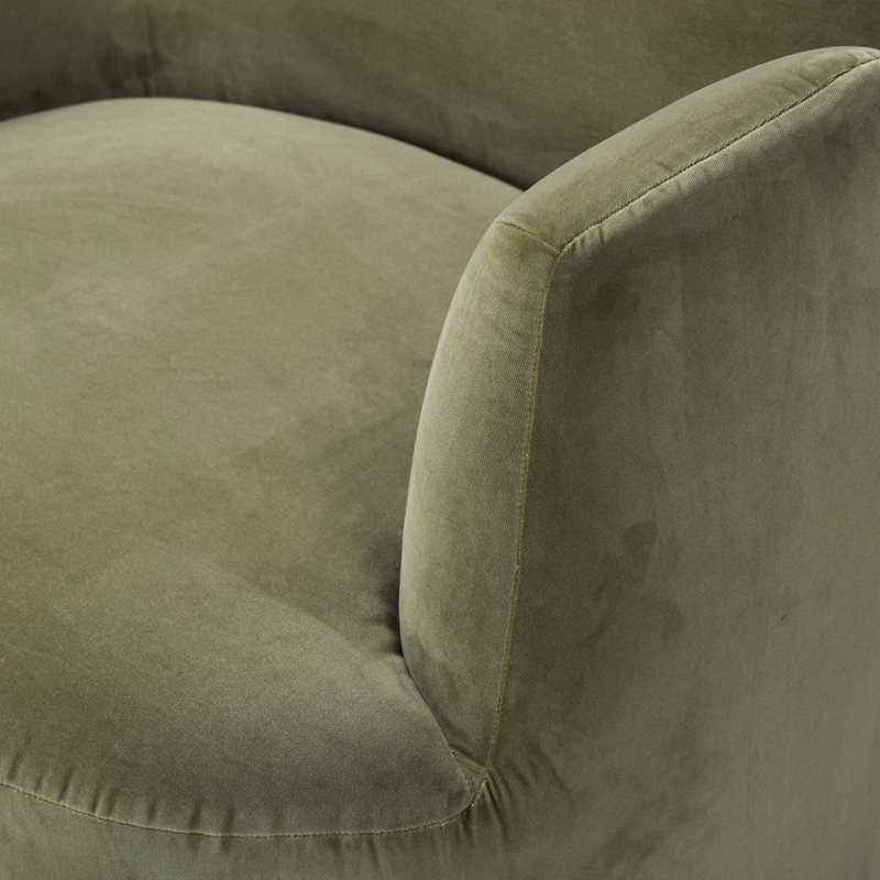 Reed Swivel Armchair, Sapphire Sage Polyester Blend
