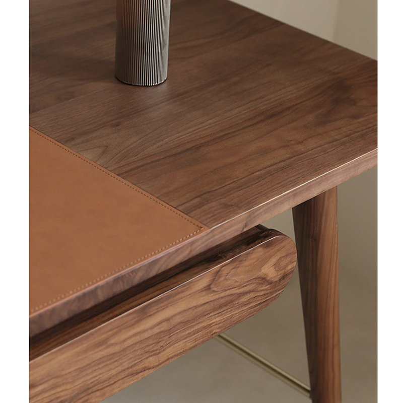 Bureau italien de style minimaliste, H 30,31 po x l 62,99 po x P 29,53 po