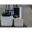 Pot de fleurs carré en béton, petit pot en forme d'urne - Intérieur/Extérieur-1120239313