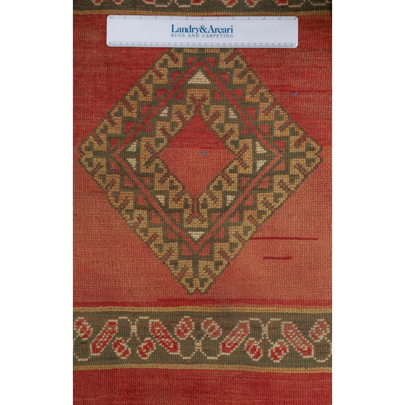 Moroccan Rugs One-of-a-Kind Rectangle 6'4" X 10'3" Wool Area Rug Red