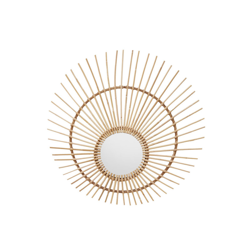 Lagarde Rattan Flat Wall Mirror