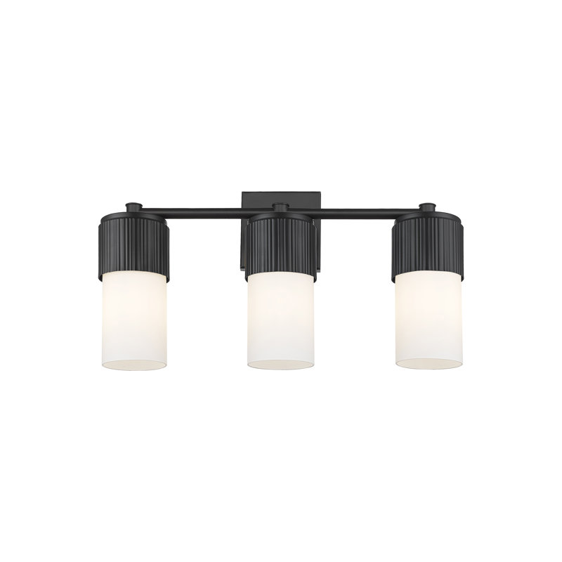 Makhayla 3 - Light Dimmable Vanity Light, White, Matte Black