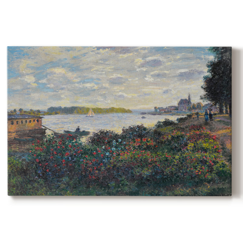 Paysage rétro - CII, H 13 po x l 19 po, Toile tendue