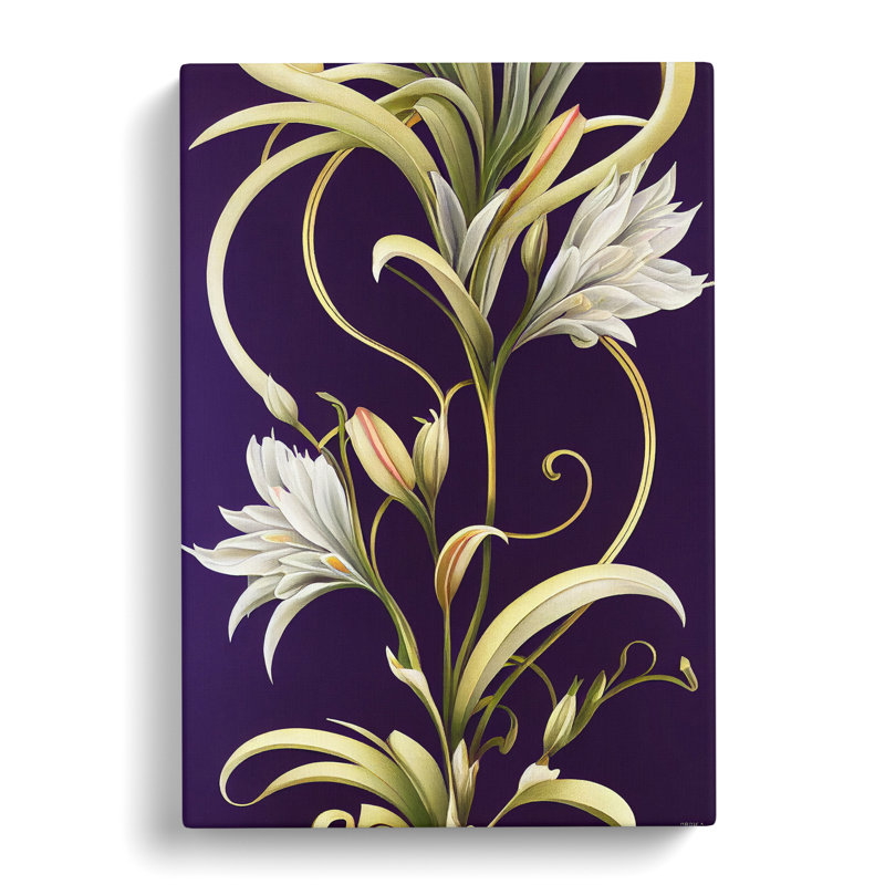 XC1022-1459X Classic Flowers No.2 - Wrapped Canvas Print, 50cm H x 35cm W x 3cm D