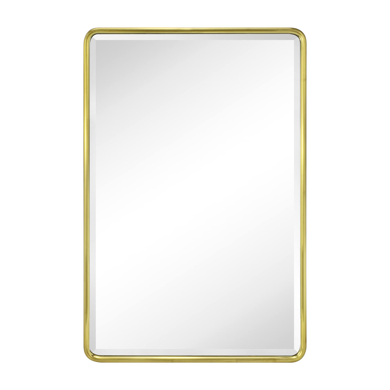 Recessed Medicine Cabinet, Brushed Gold, 24" H x 16" W