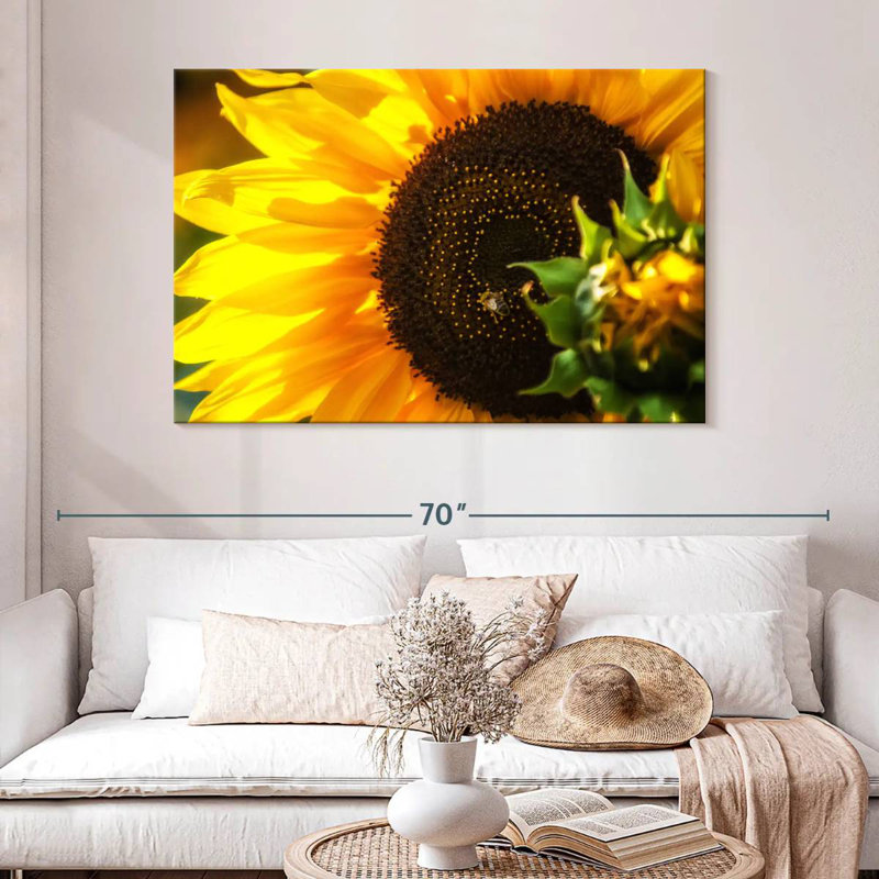 Harnek magnifique tournesol, H 32 po x l 48 po
